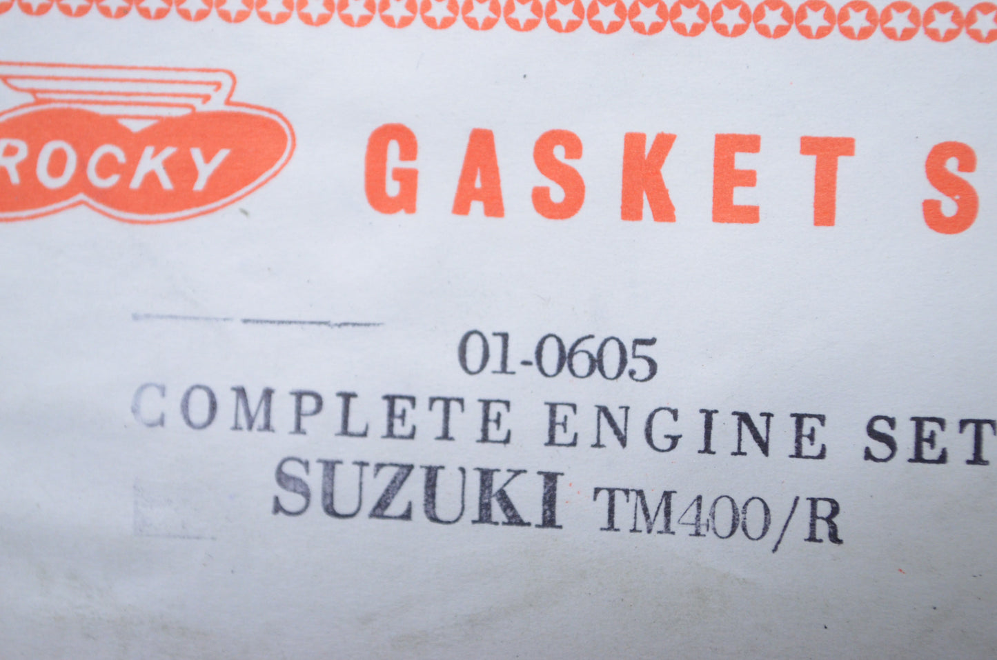 OEM Suzuki 59247-2, 01-0605 Gasket Kit NOS