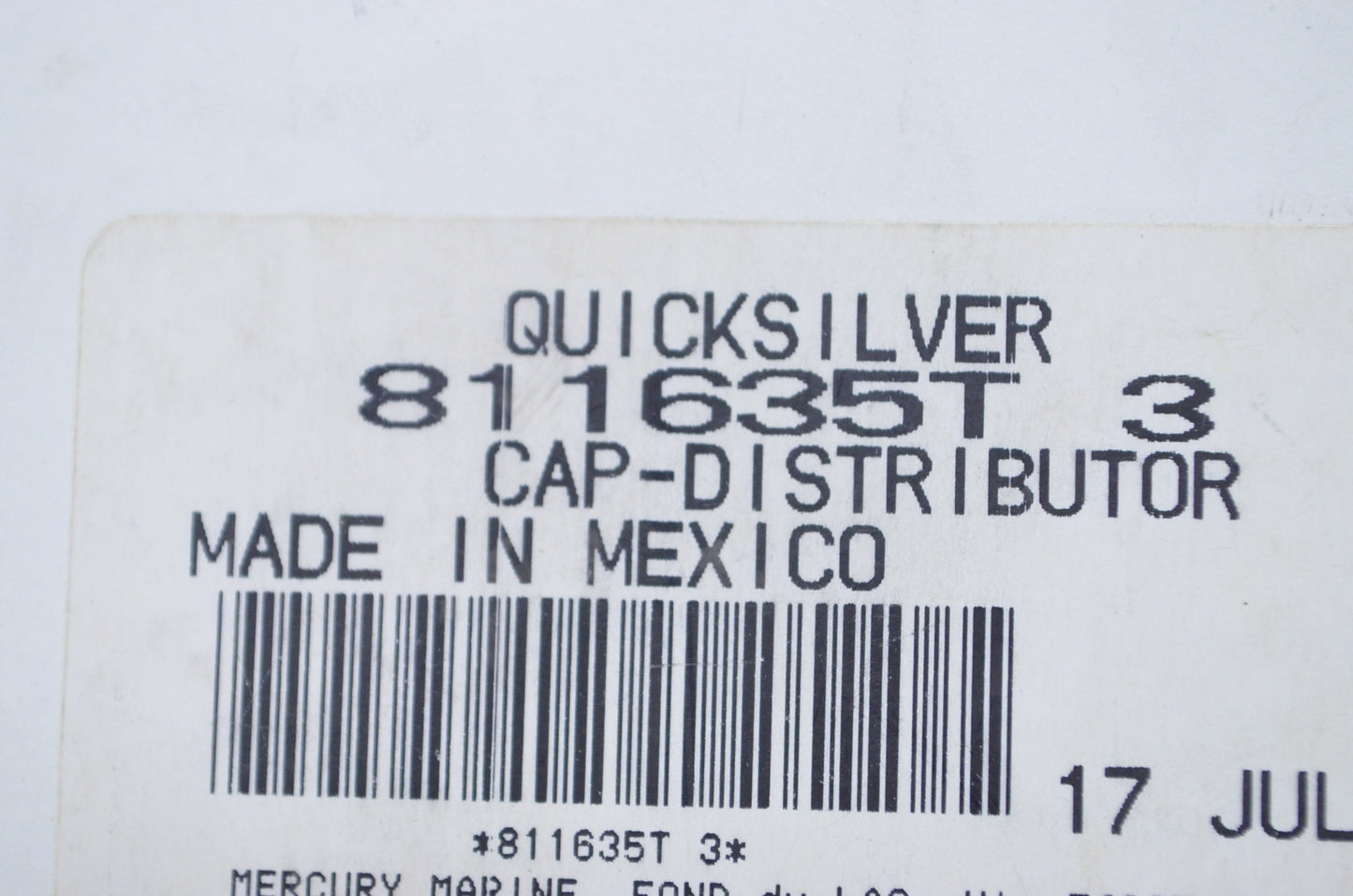 New OEM Mercury Distributor Cap NOS
