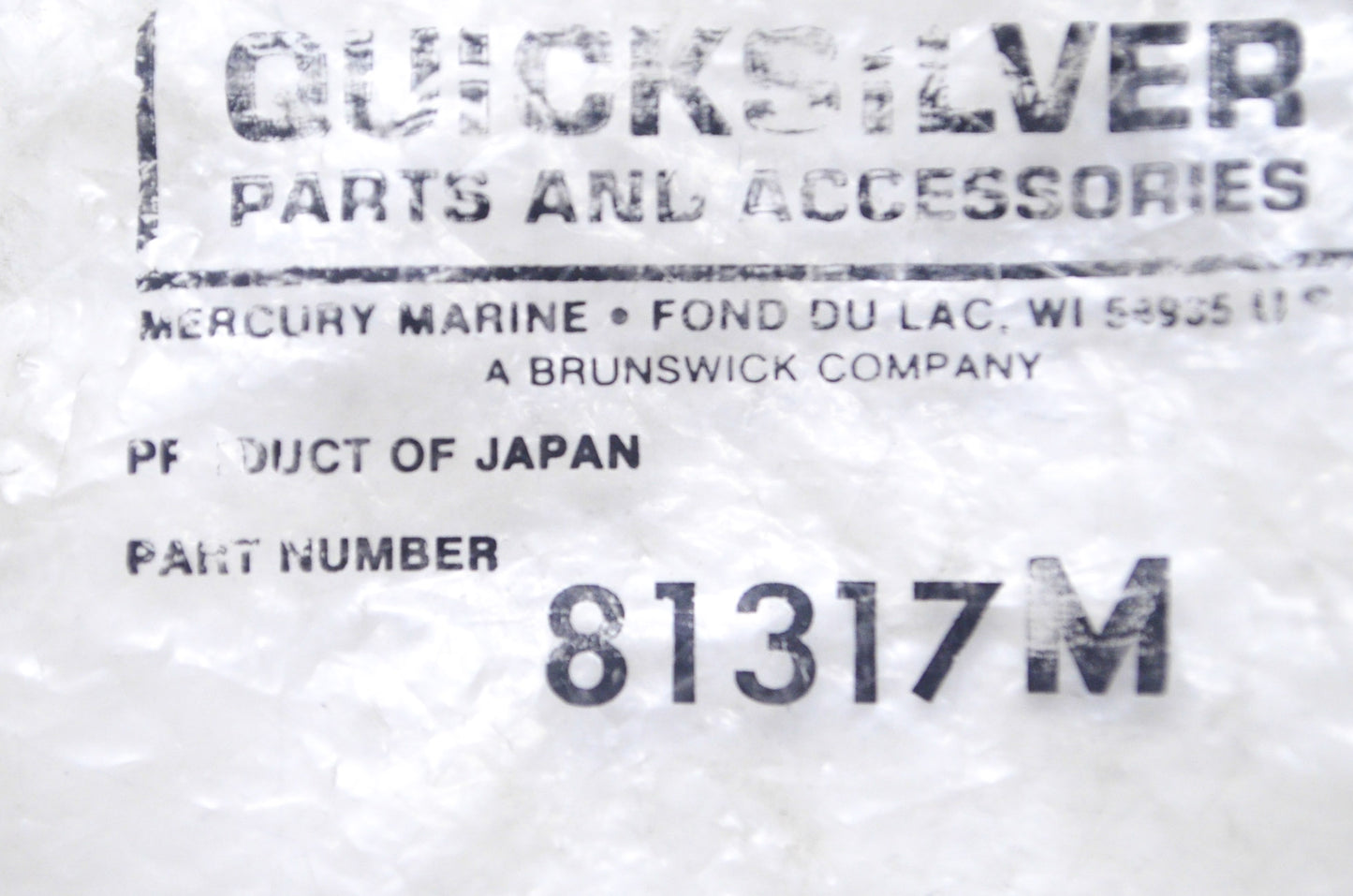 OEM Mercury 81317 Lockout Cam NOS