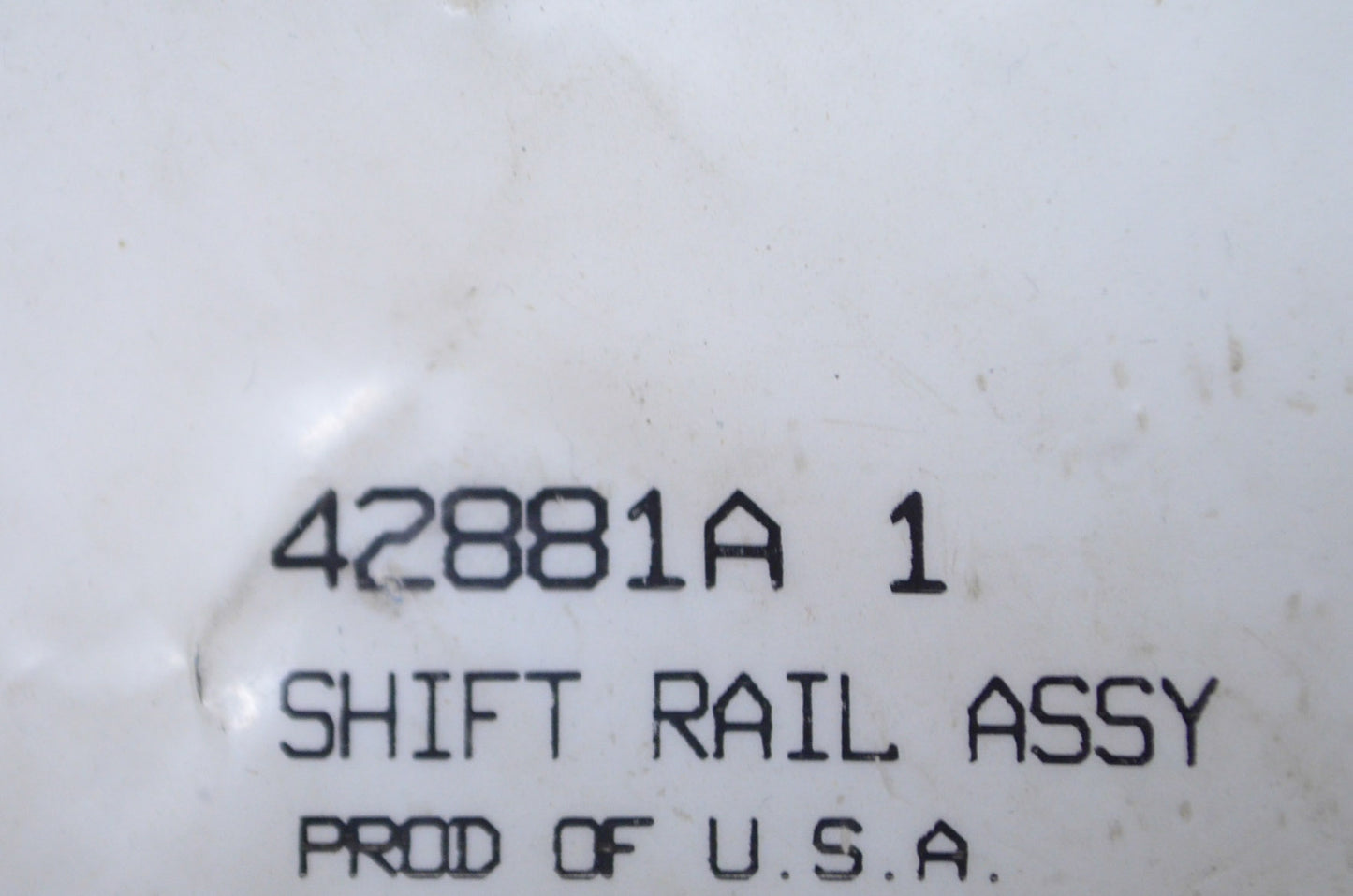 Shift Rail Assembly NOS