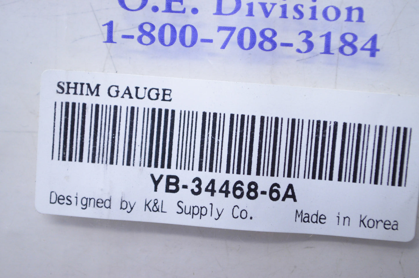 K&L YB-34468-6A Yamaha Shim Gauge NOS