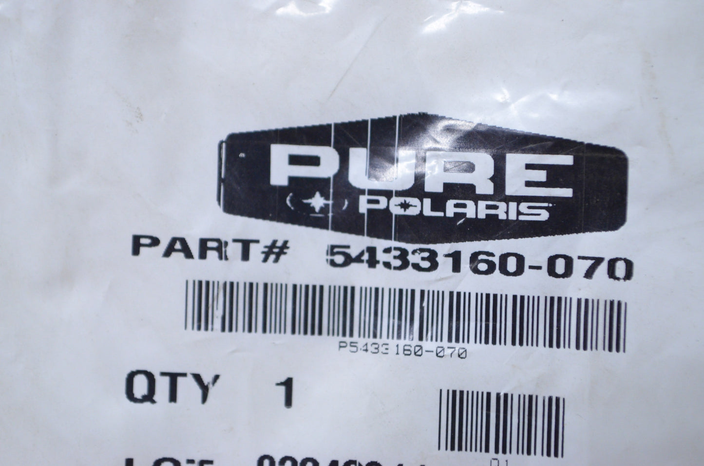 OEM Polaris 5433160-070 Black Handlebar Cover Slider NOS
