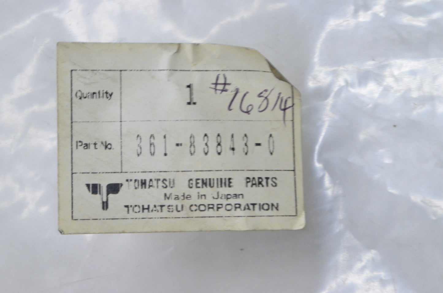Tohatsu 361-83843-0 R.C. Stop Cord 3.2M NOS