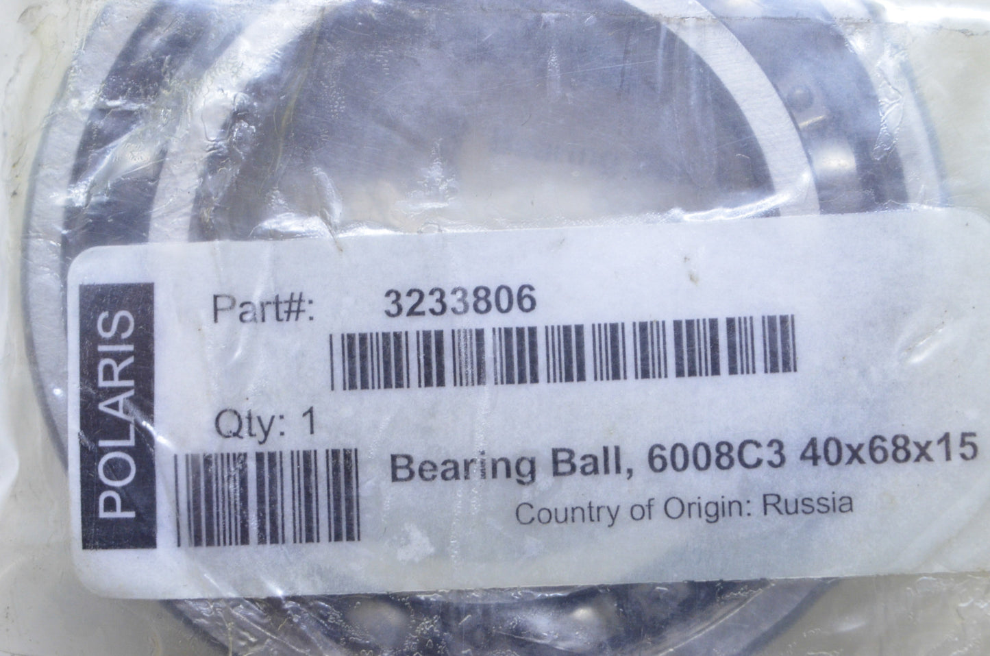 OEM Polaris 3233806 Ball Bearing NOS