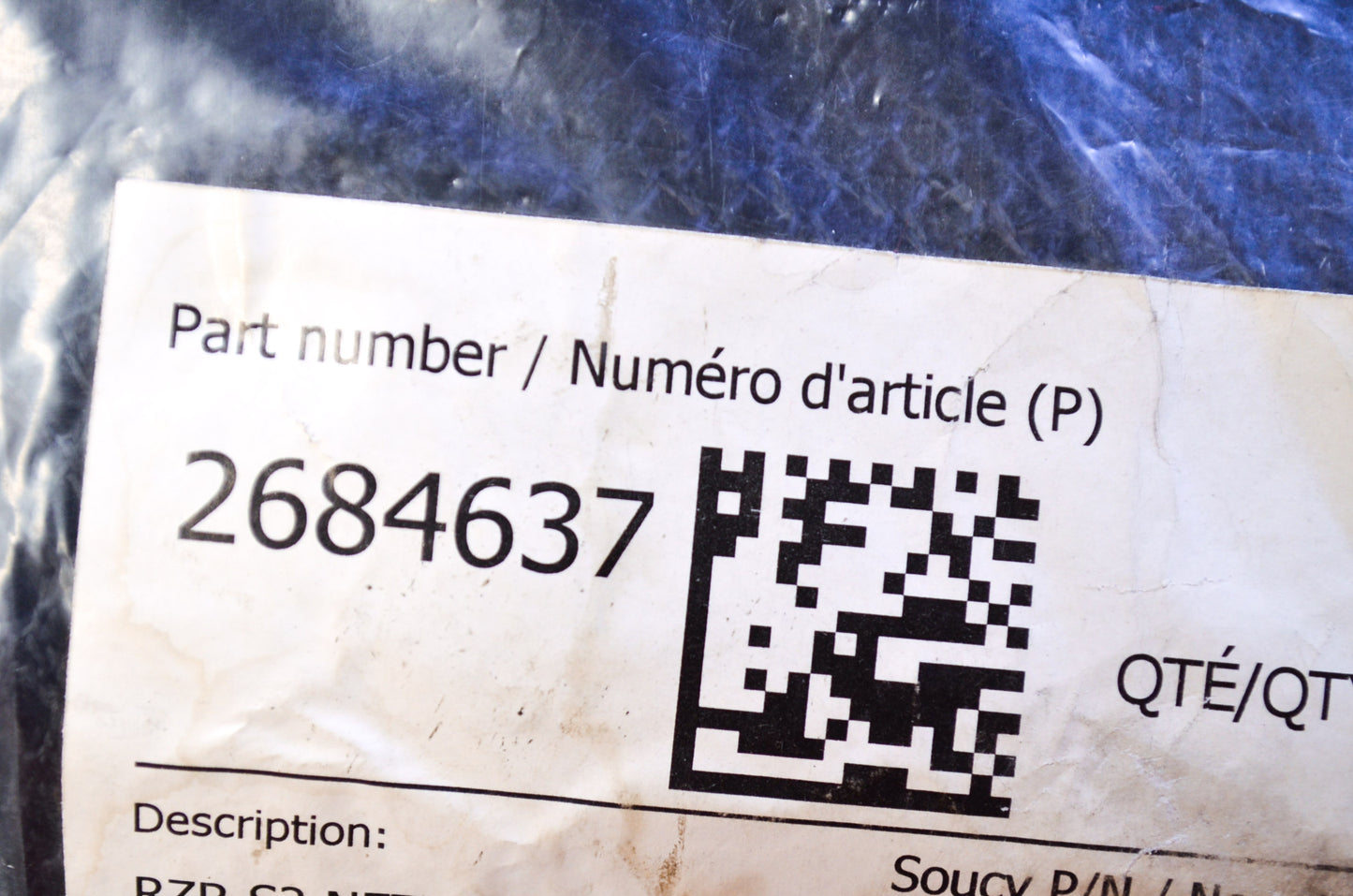New OEM Polaris RZR 800 Door Net Kit NOS