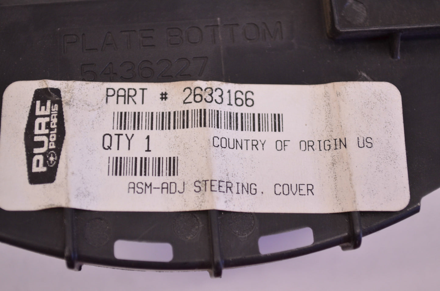 OEM Polaris 2633166 Adjustment Steering Cover Assembly NOS