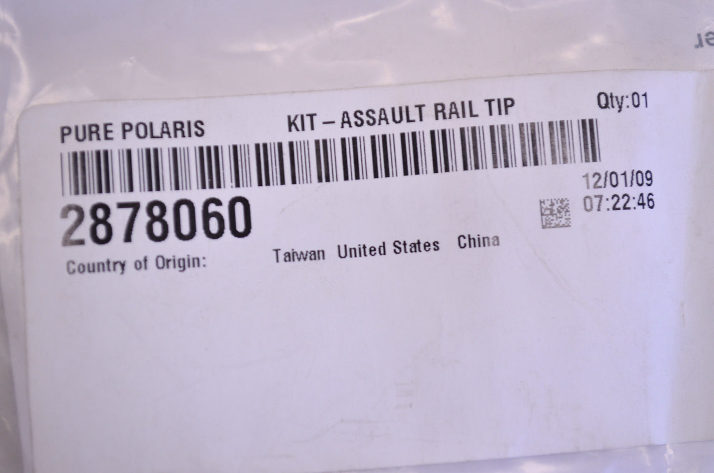 OEM Polaris 2878060 Assault Rail Hardware Kit NOS