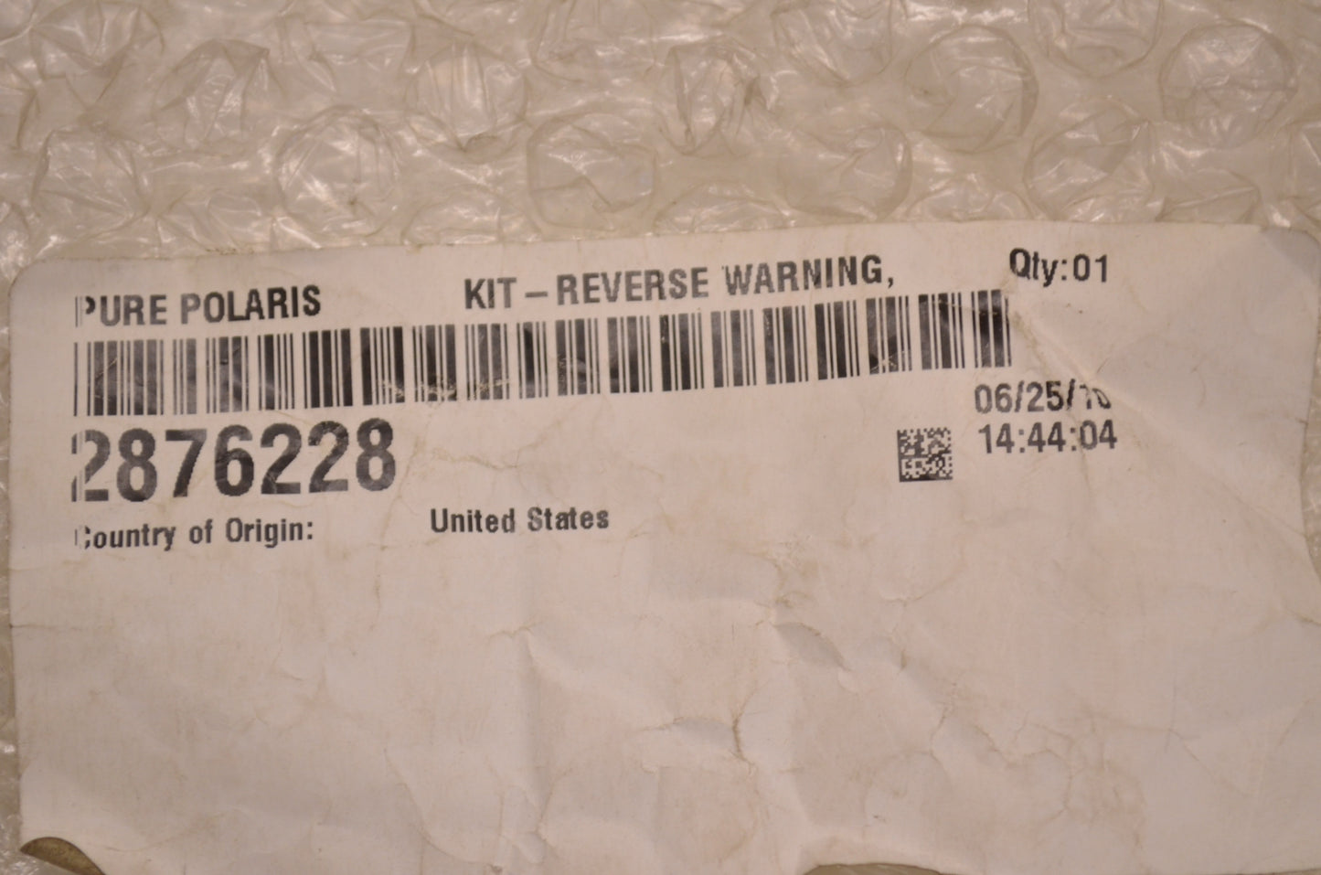 OEM Polaris 2876228 Reverse Warning Kit NOS