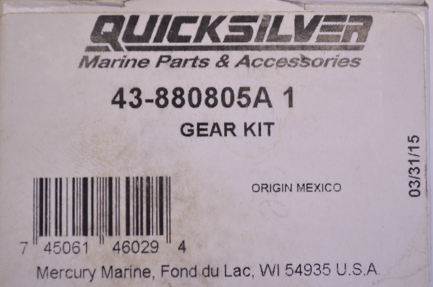 New OEM Mercury Gear Kit NOS