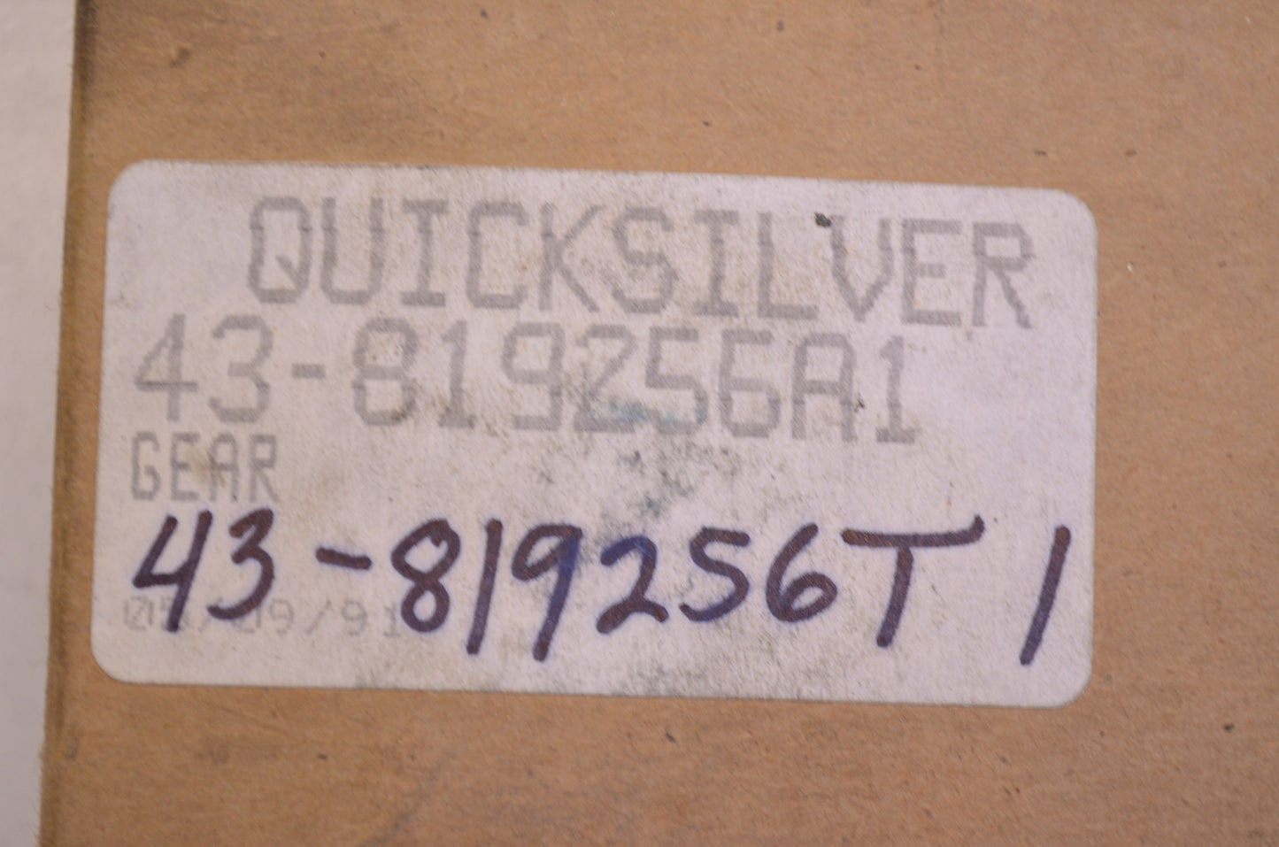 OEM Mercury 43-819256T1, 43-819256A1 Reverse Gear NOS