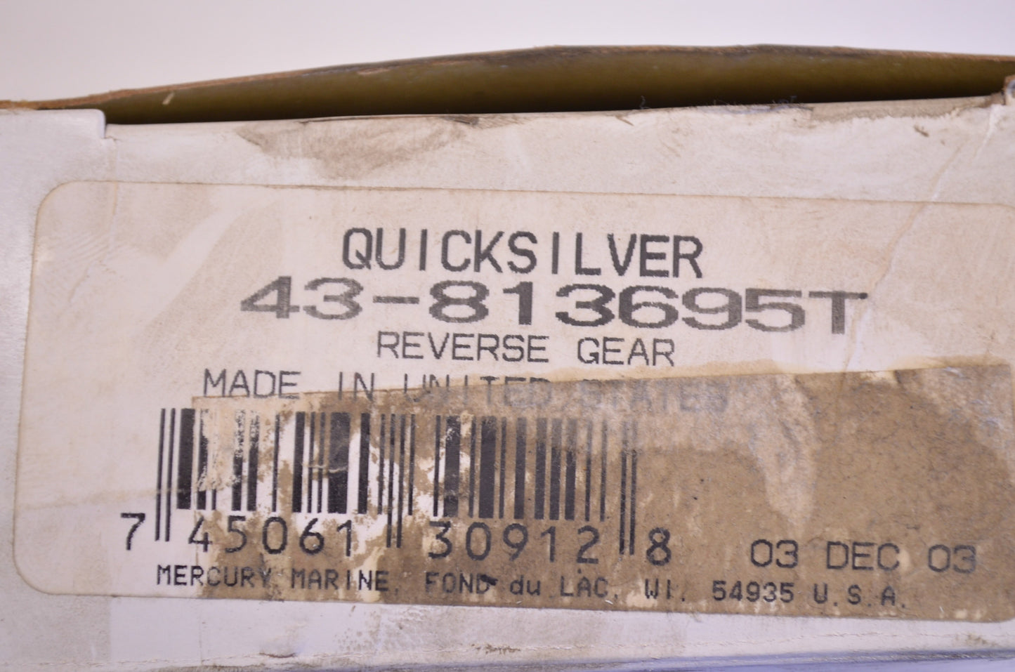 New OEM Mercury Reverse Gear NOS