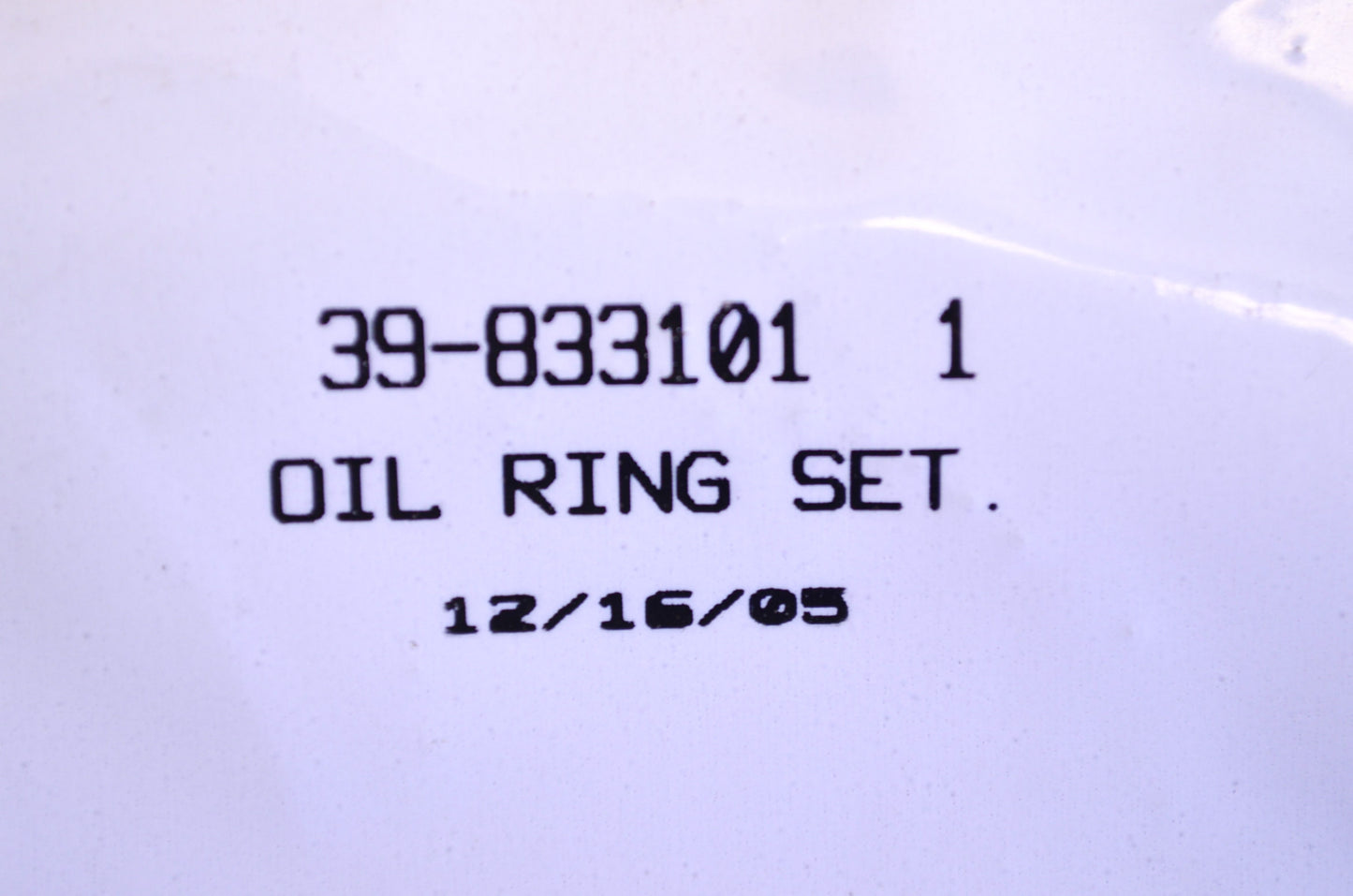OEM Mercury 39-833101-1 Oil Ring Kit NOS
