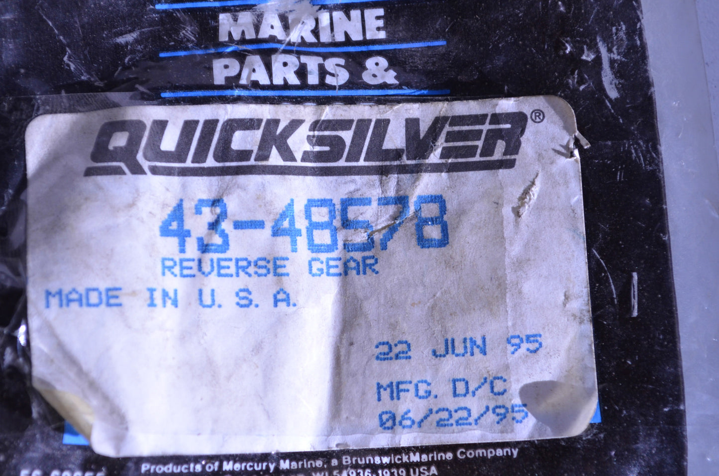 OEM Mercury 43-48578 Reverse Gear NOS