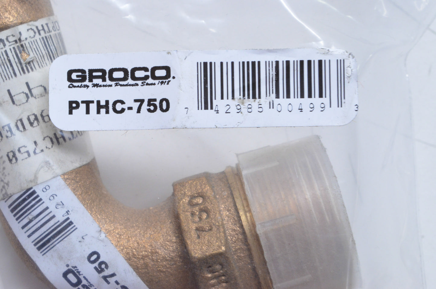 New Groco 90 Degree Pipe to Hose Adapter NOS