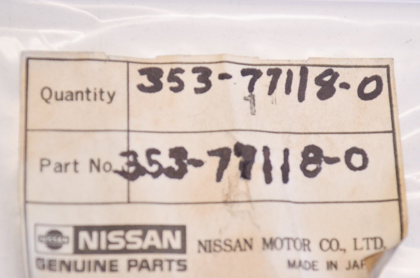 Tohatsu 353-77118-0 Thrust Rod NOS
