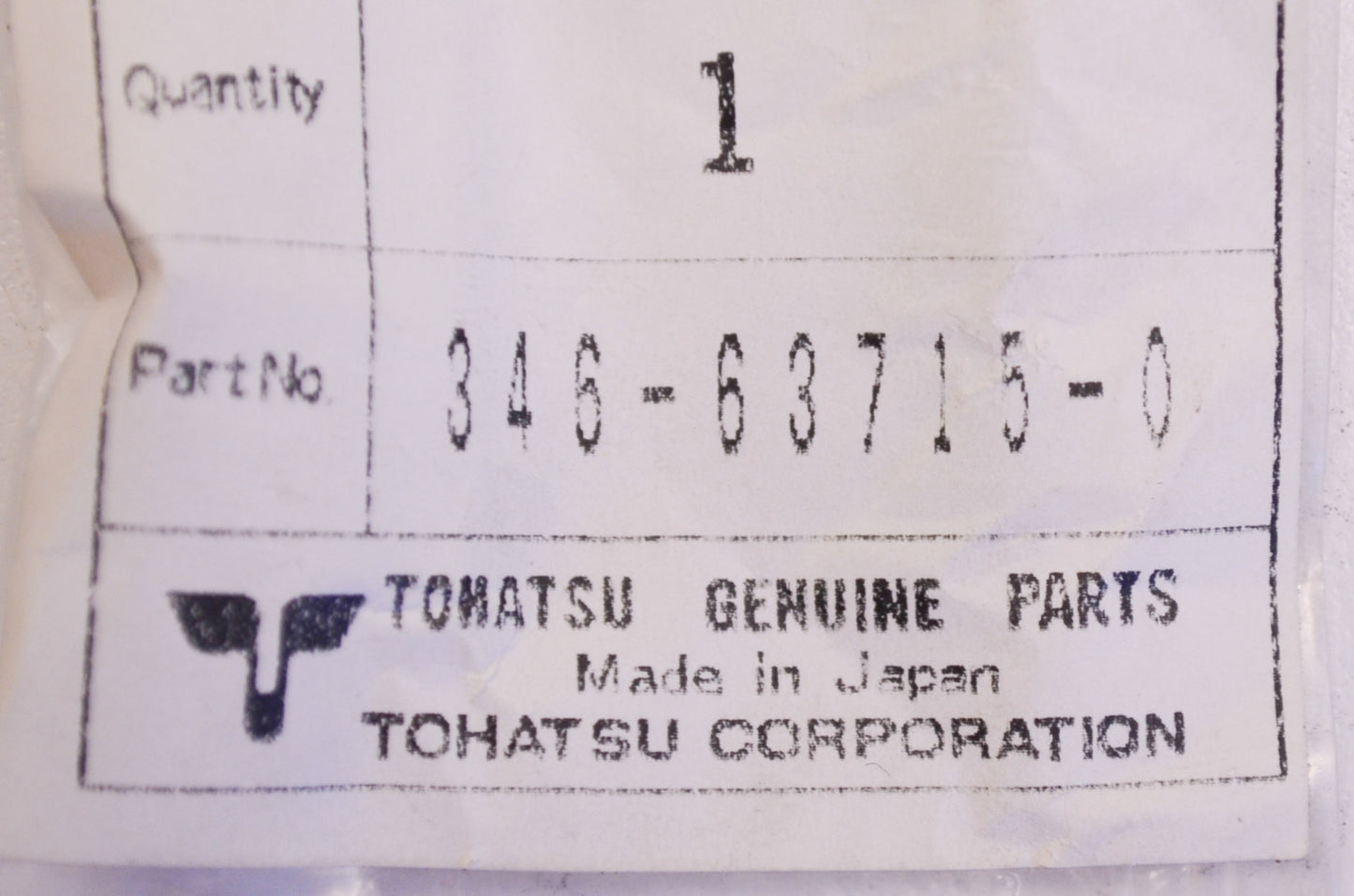 OEM Tohatsu 346-63715-0 Link Rod Advancer NOS