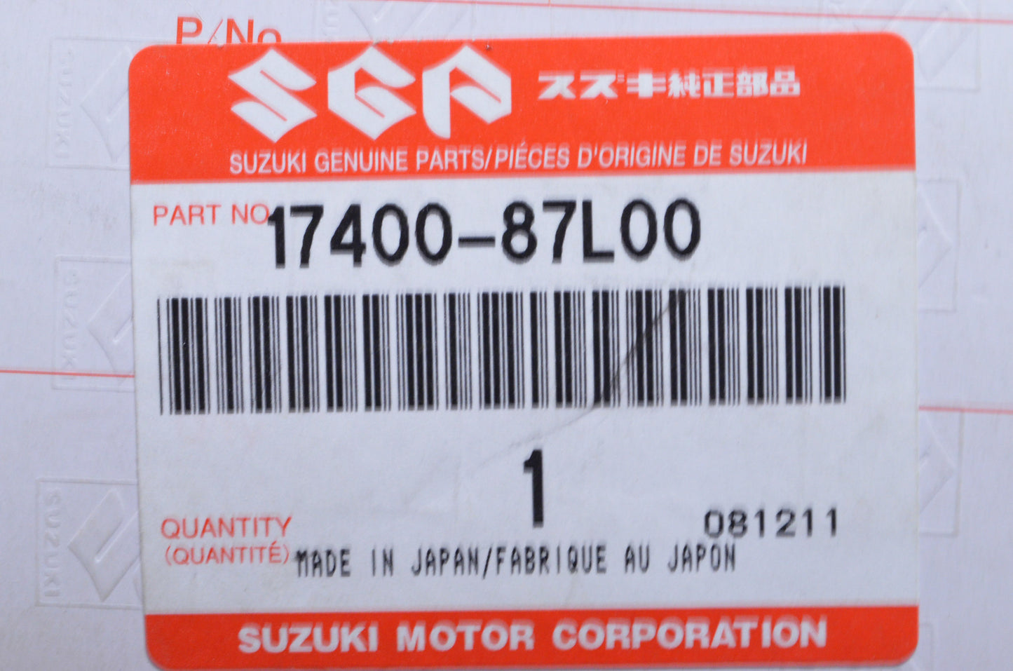 OEM Suzuki 17400-87L00 Water Pump Repair Kit NOS