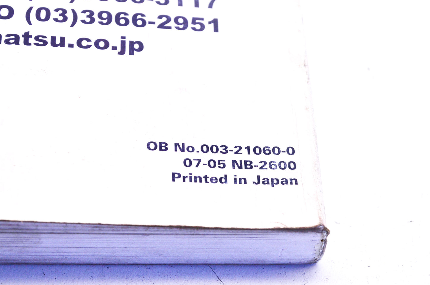 OEM Tohatsu TLDI MD 115A Models Manual