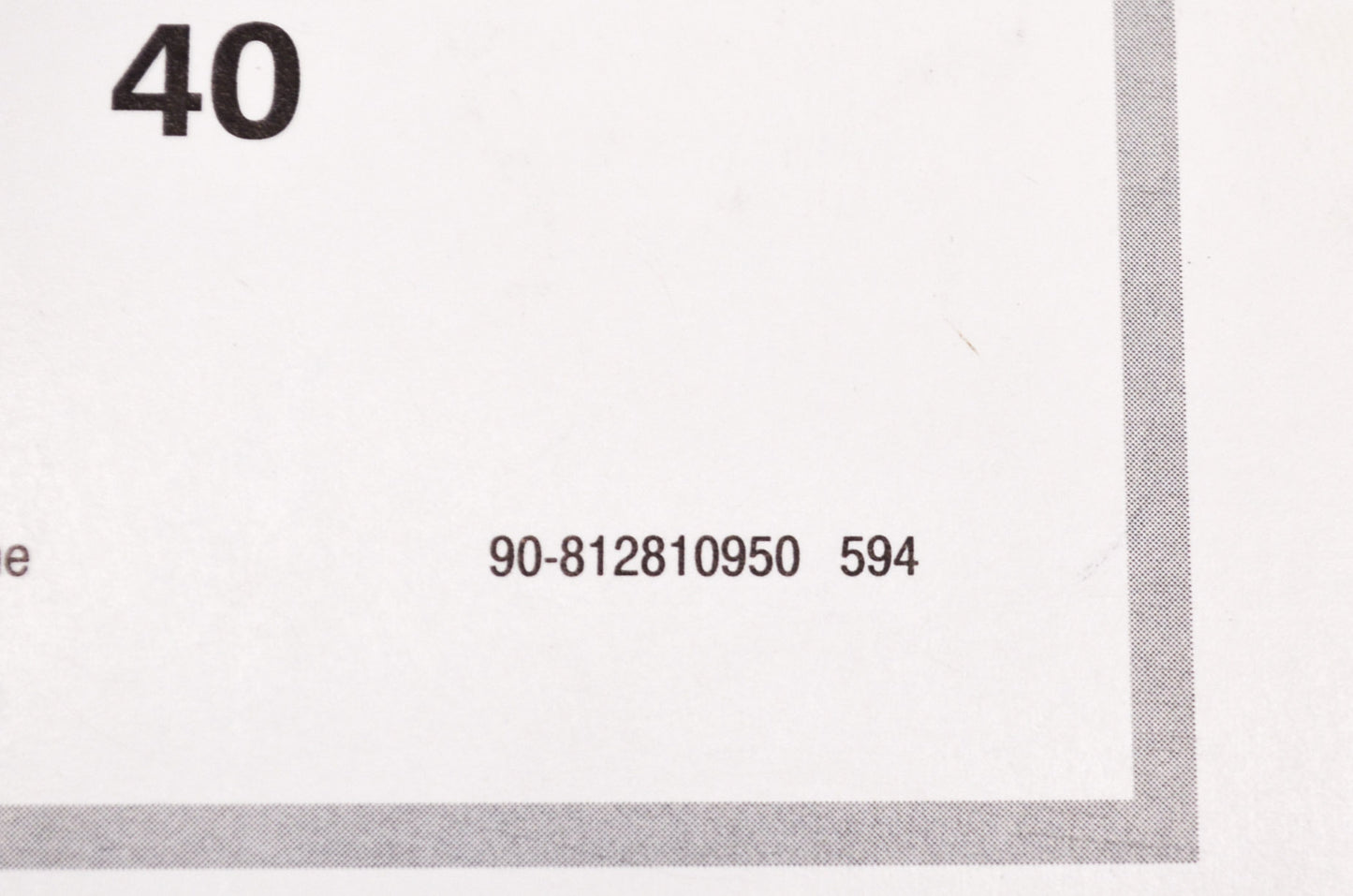 OEM Mercury 90-812810950 40 HP Operation Manual NOS