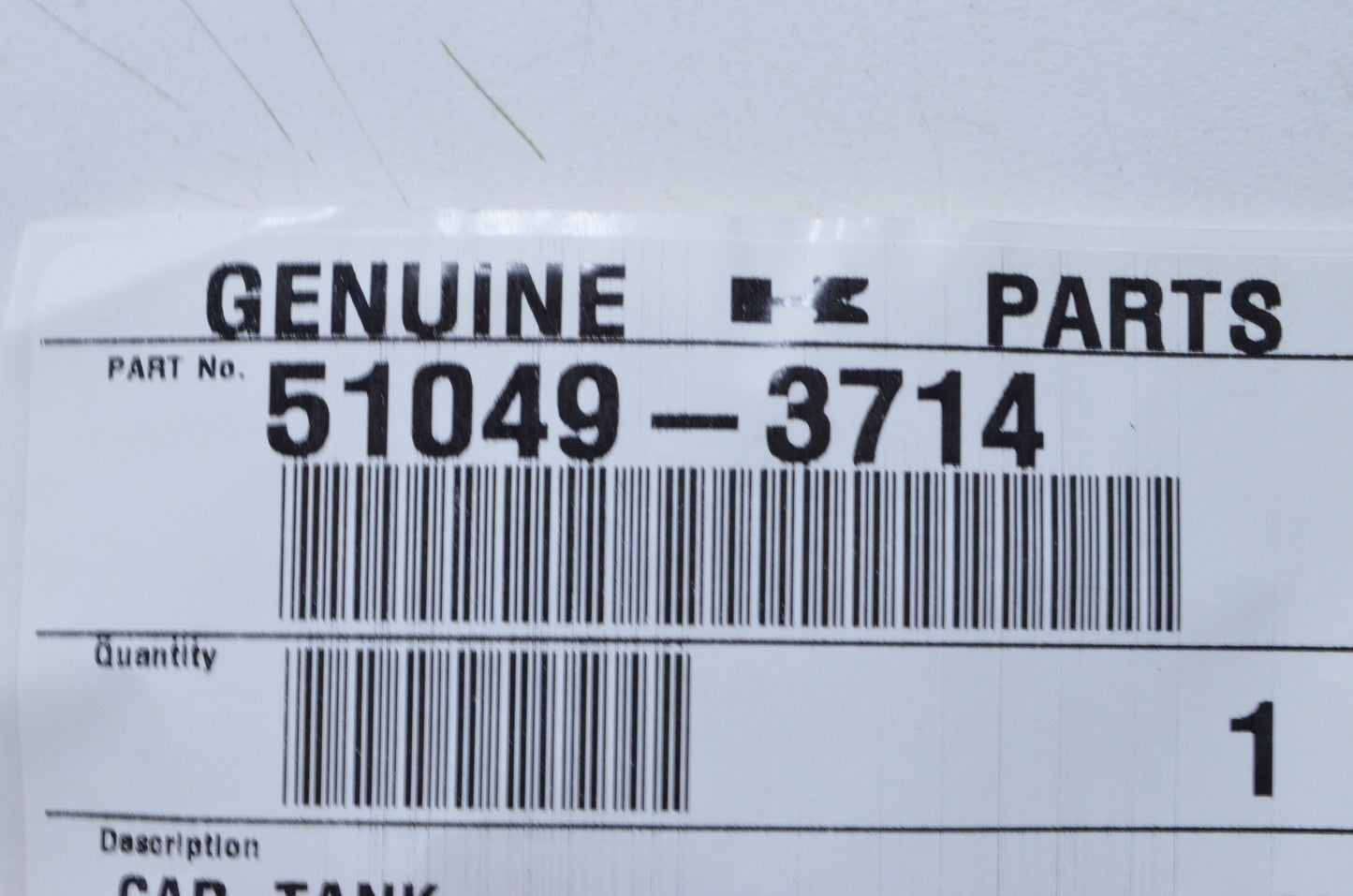 New OEM Kawasaki Fuel Tank Cap NOS