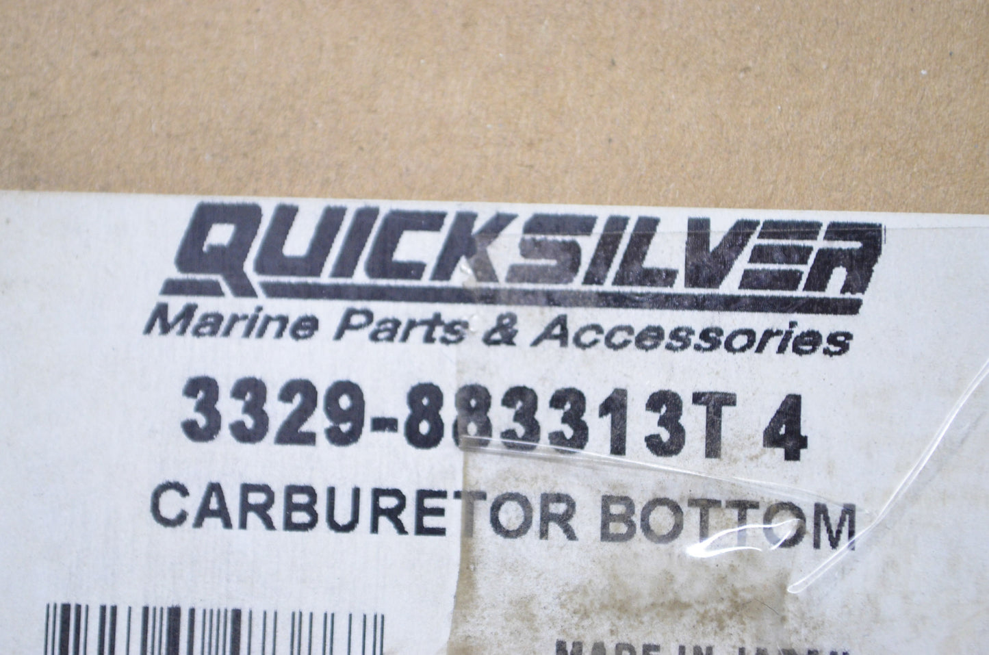 OEM Mercury 3329-883313T 4 Carburetor Bottom NOS