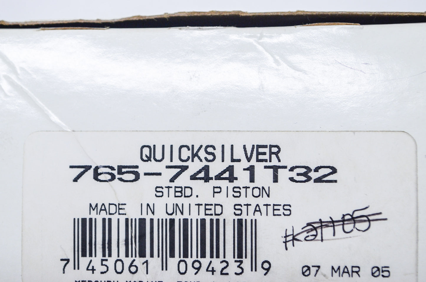 New OEM Mercury STBD Piston Kit NOS