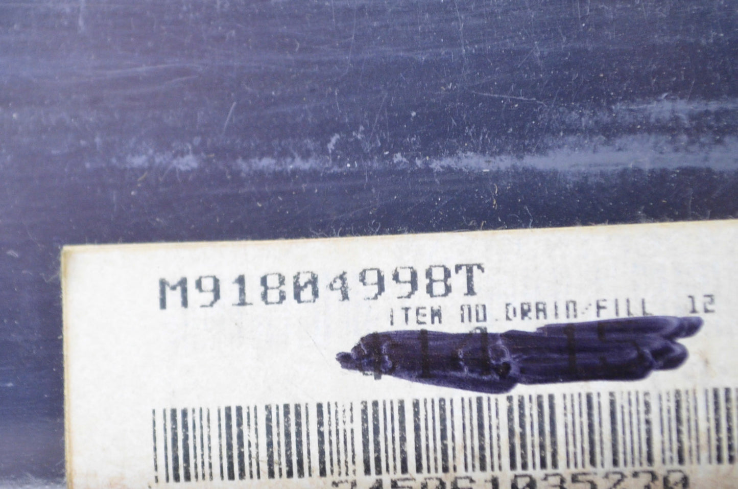 OEM Mercury M91804998T Gear Lube Fill Tool NOS