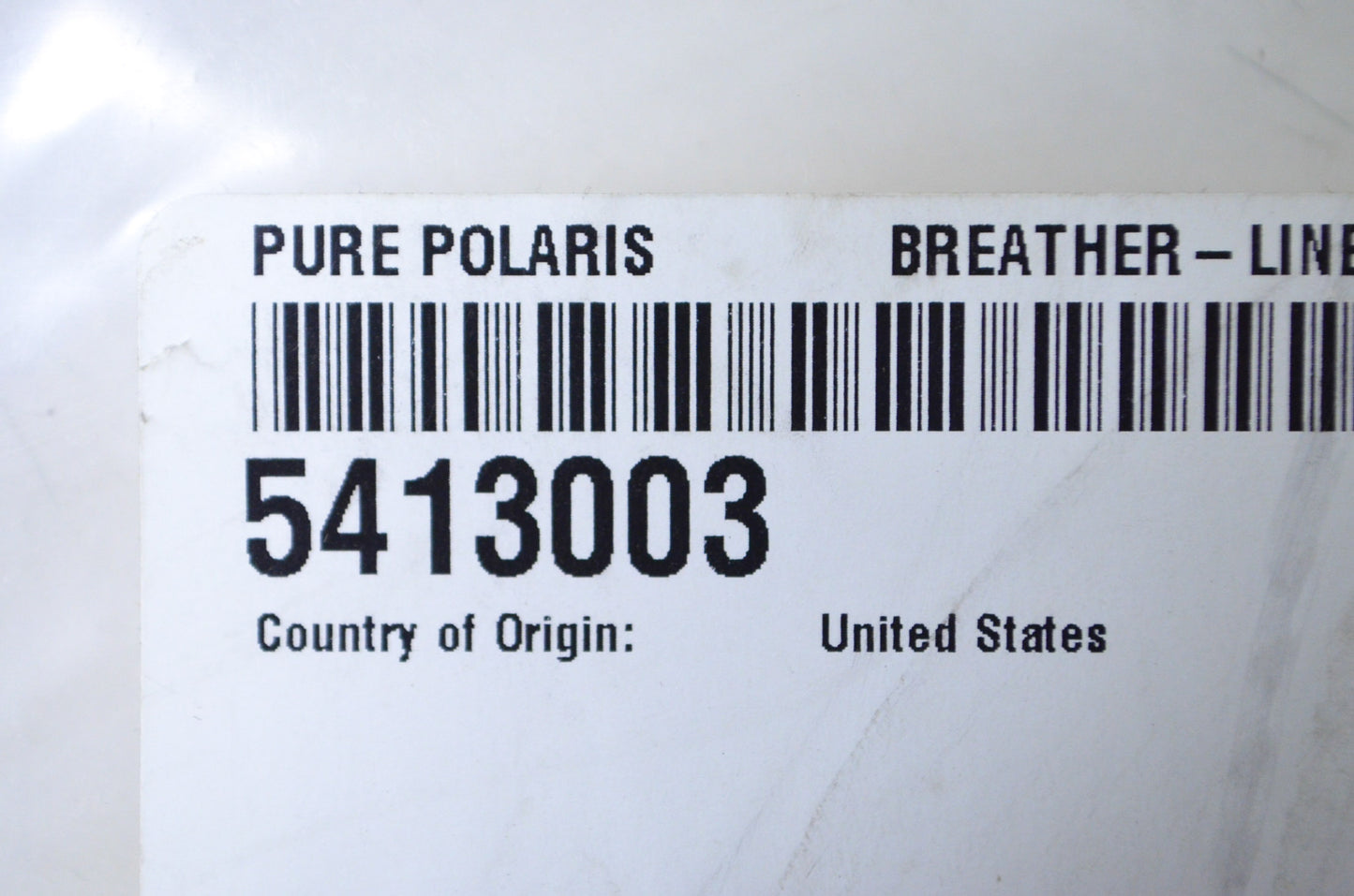 New OEM Polaris 115 cm Breather Hose Line NOS