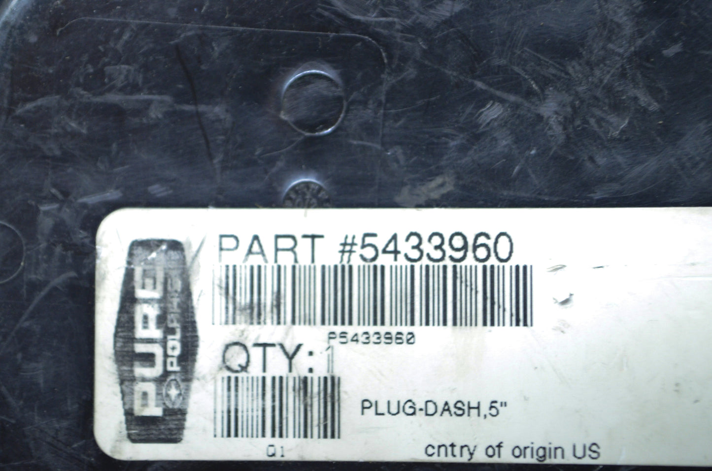 OEM Polaris 5433960 Dash Plug 5" NOS