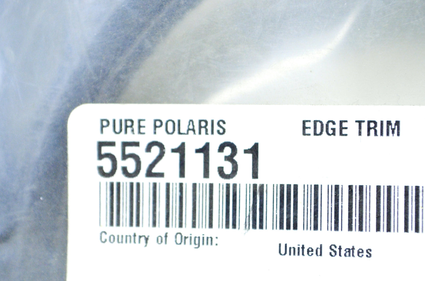 OEM Polaris 5521131 Black 6 Foot Edge Trim NOS