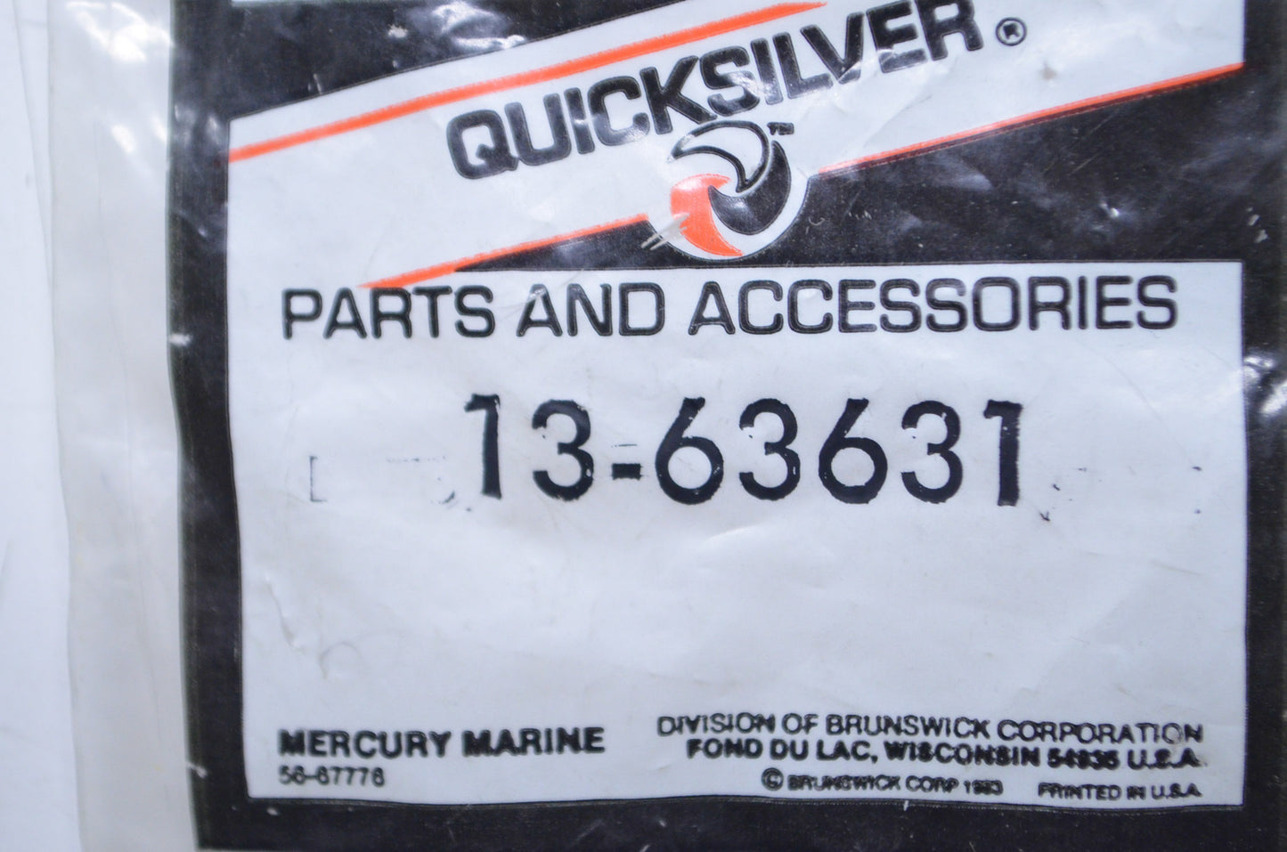 OEM Mercury 13-63631 Wave Washer NOS