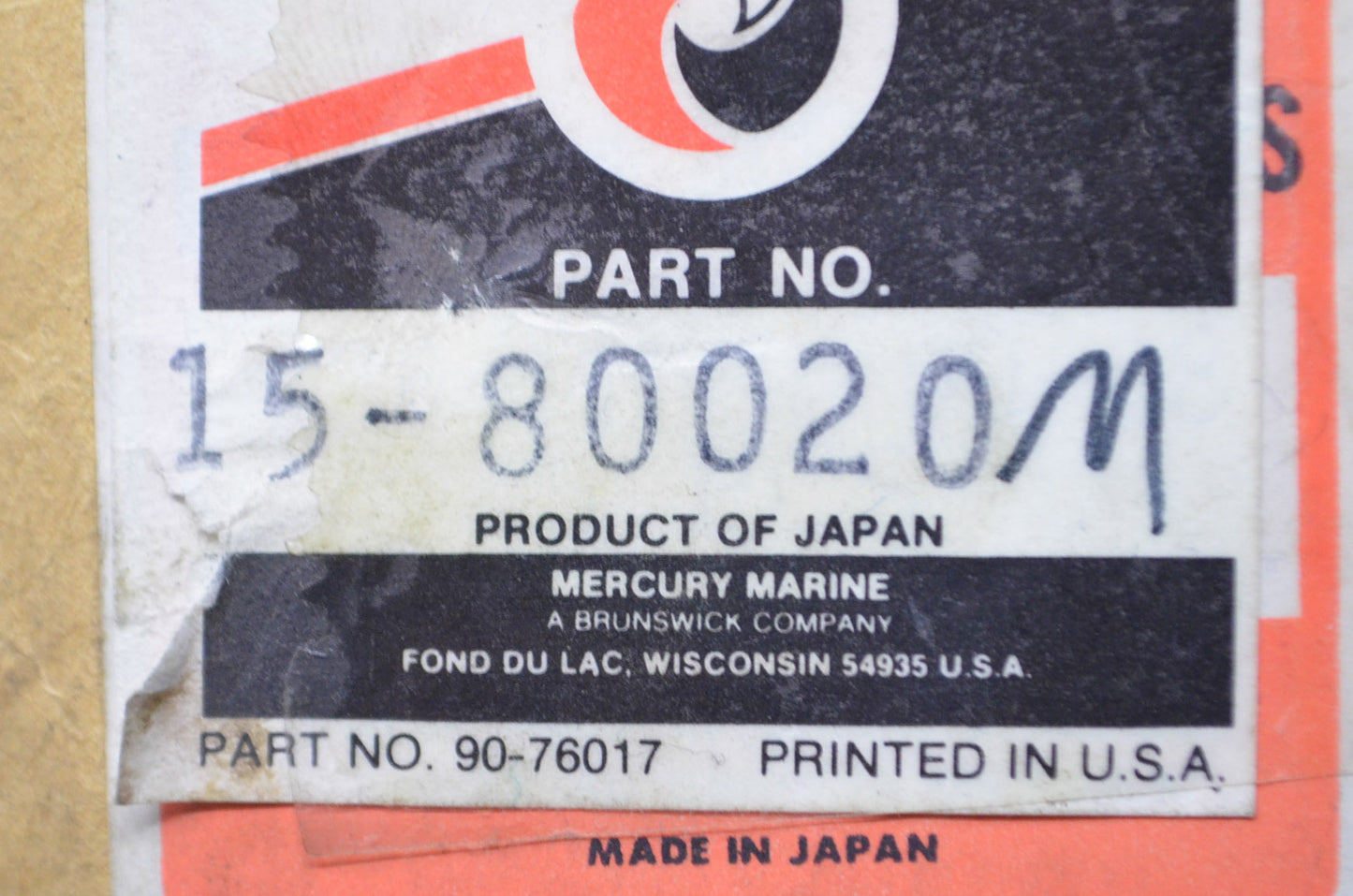 OEM Mercury 12-84734M Shim NOS