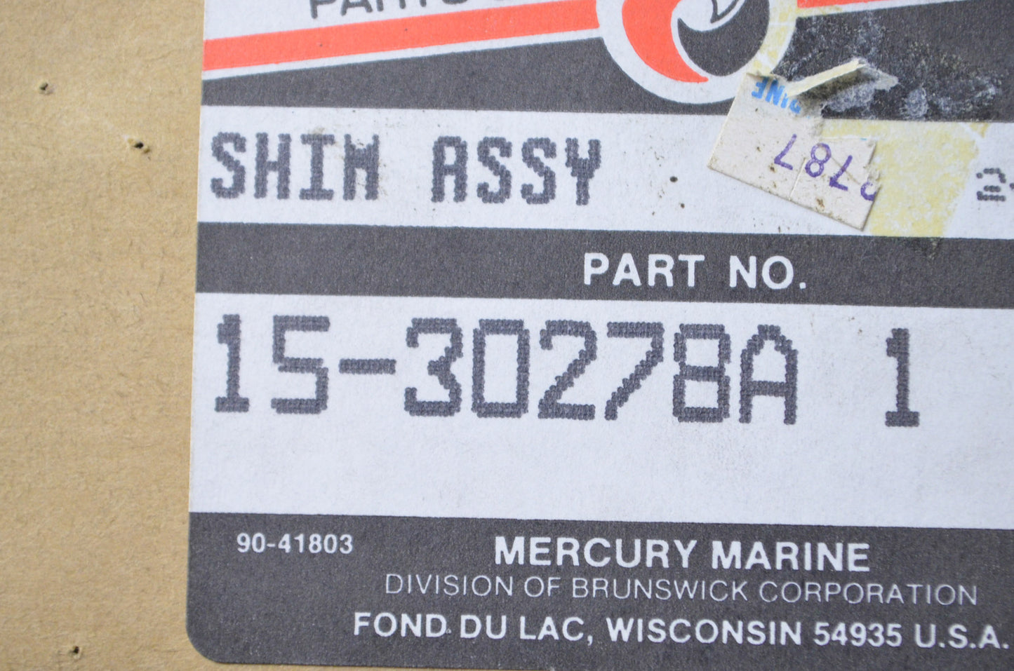 OEM Mercury 15-30278A 1 Shim Assembly NOS