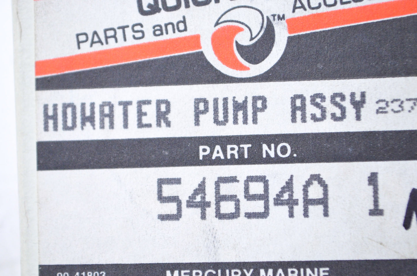 OEM Mercury 54694A 1 Heavy Duty Water Pump Kit NOS