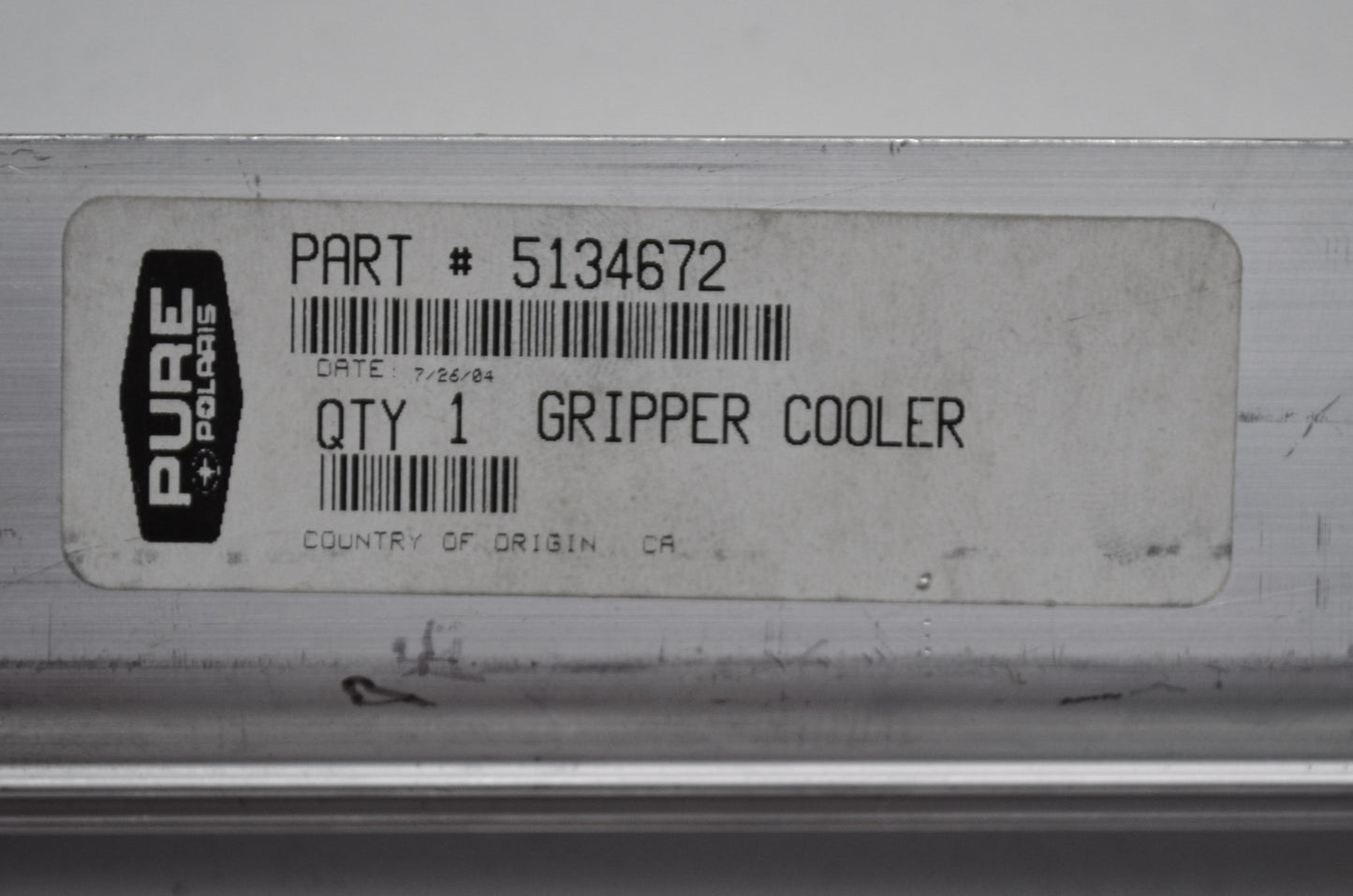 OEM Polaris 5134672 Left Cooler/Gripper Exchanger NOS