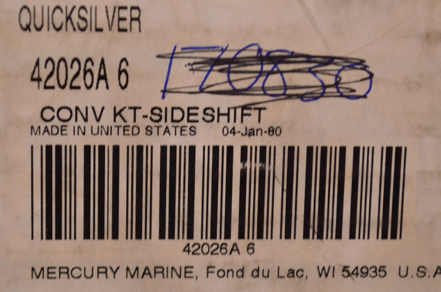 Side Shift Kit NOS