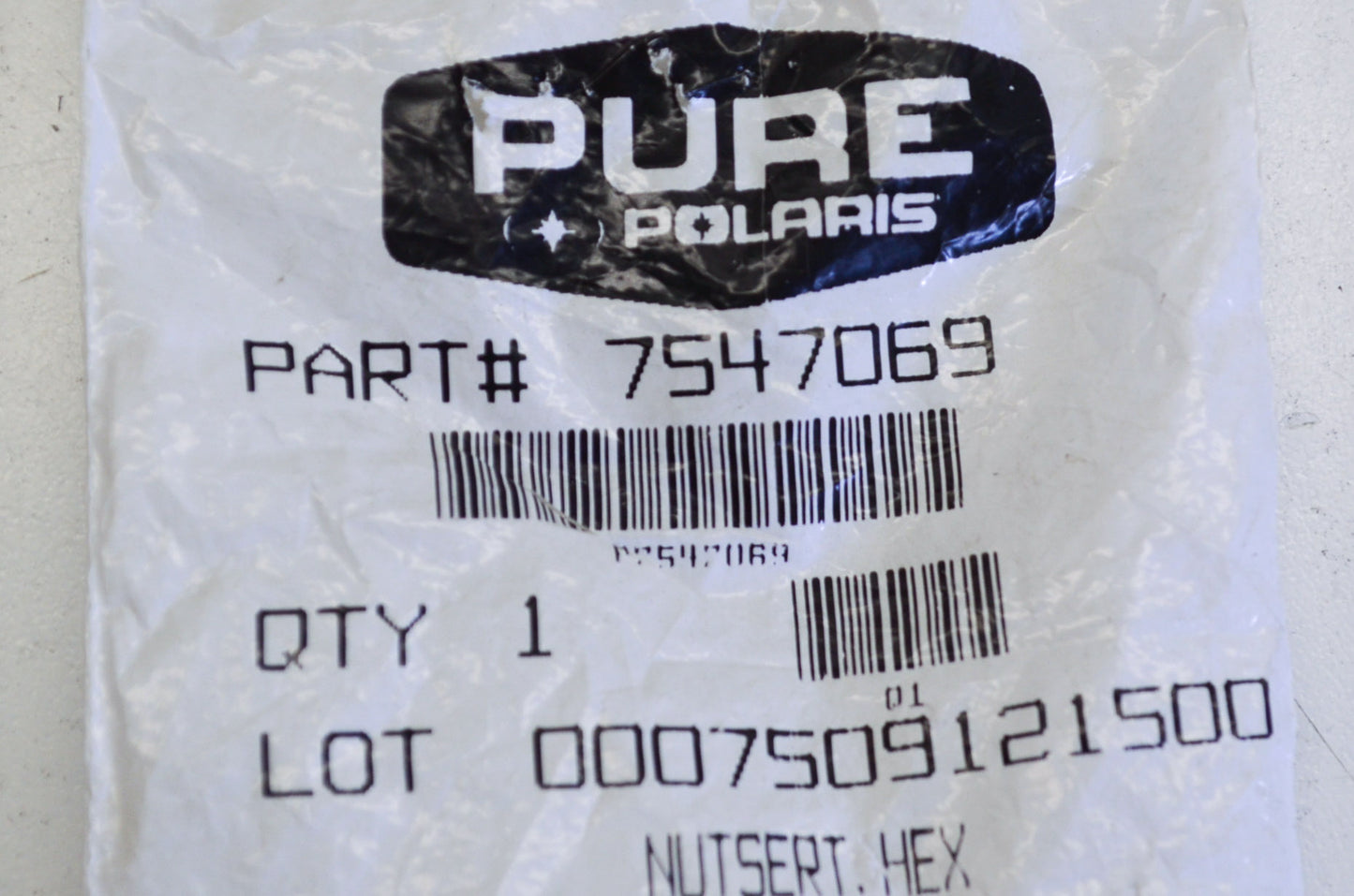 OEM Polaris 7547069 Hex Nutsert NOS