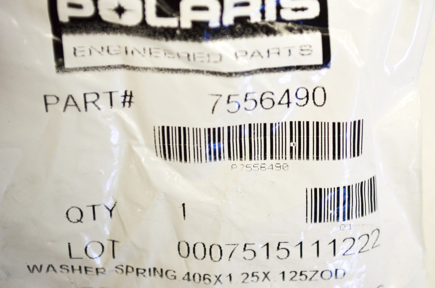 OEM Polaris 7556490 Washer NOS