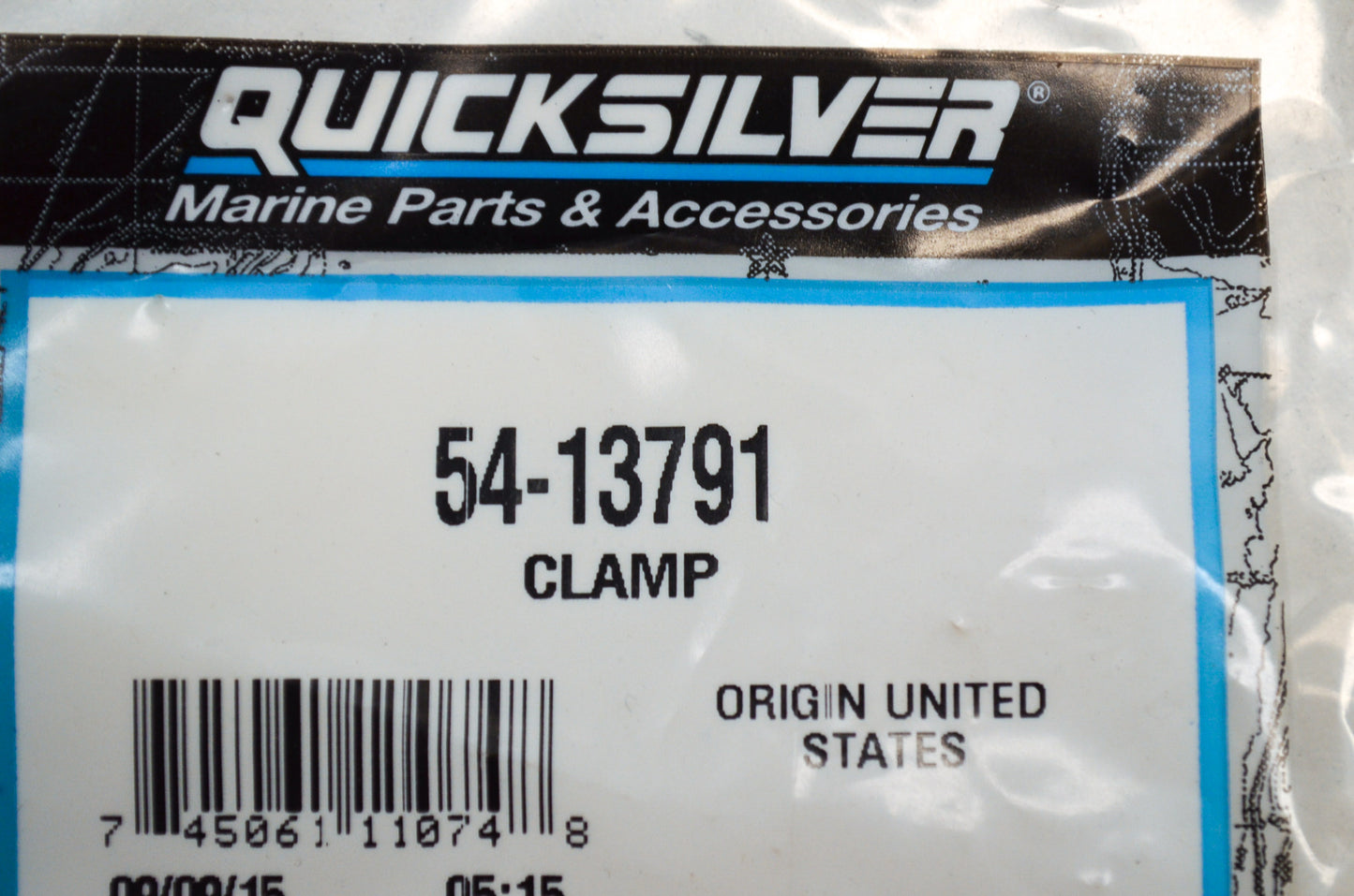 OEM Mercury 54-13791 Clamp Qty 2 NOS
