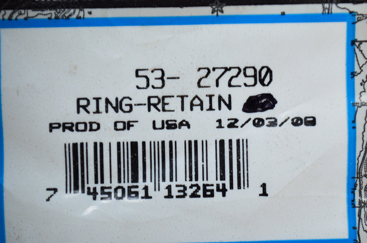 OEM Mercury 53-27290 Retaining Ring NOS