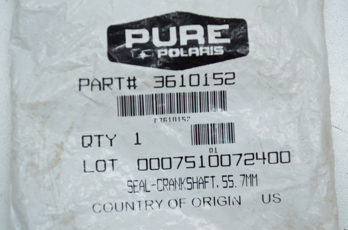 OEM Polaris 3610152 Crankshaft Seal 55.7mm NOS