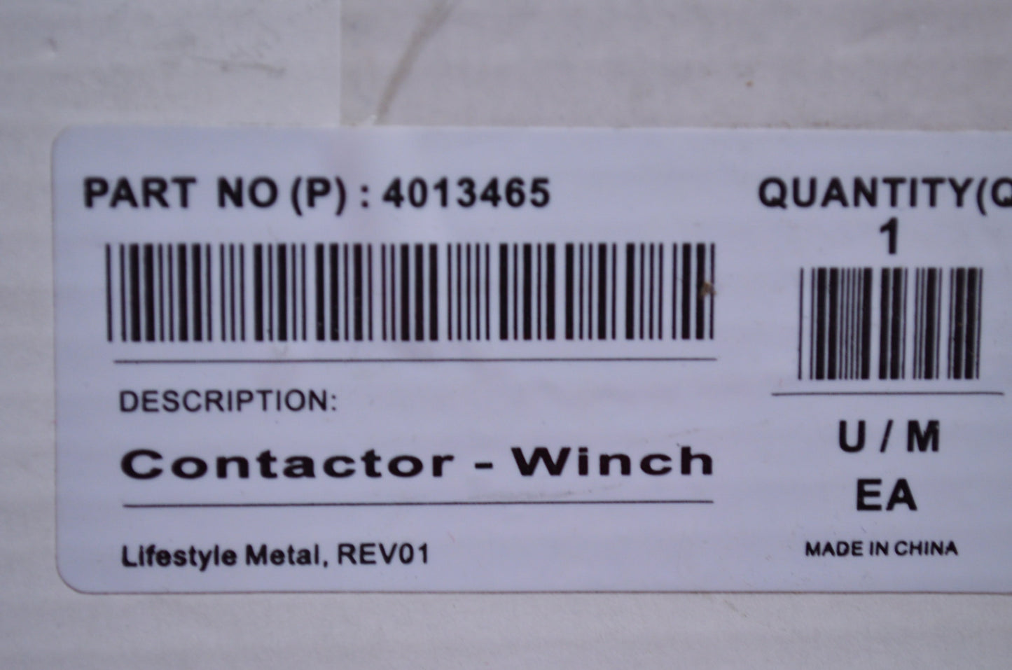 OEM Polaris 4013465 Contactor NOS