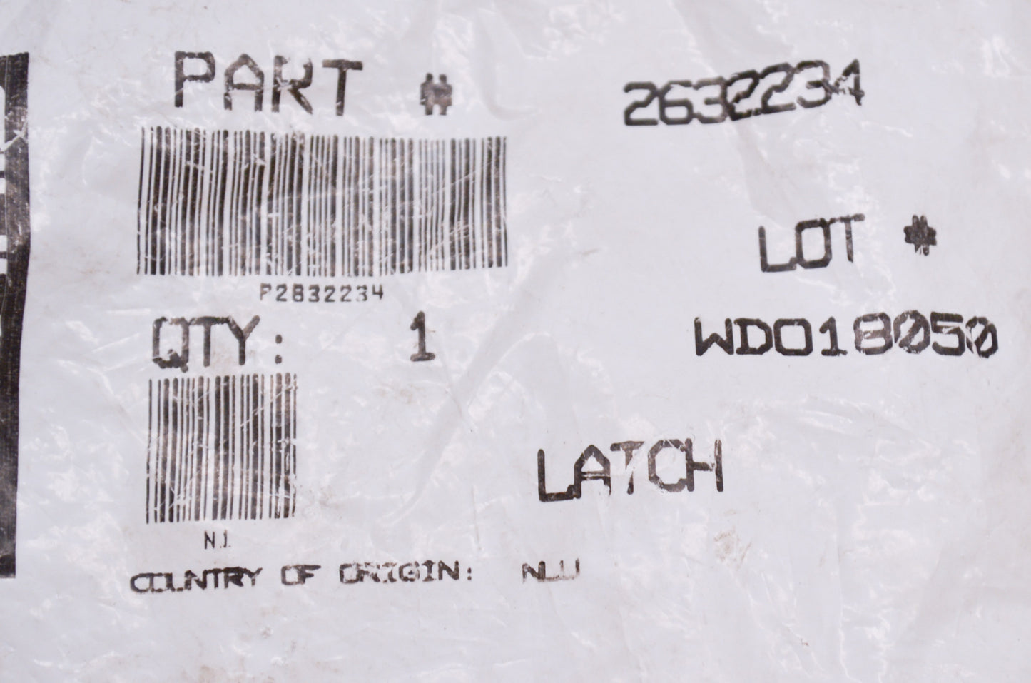 OEM Polaris 2632234 Latch Assembly NOS