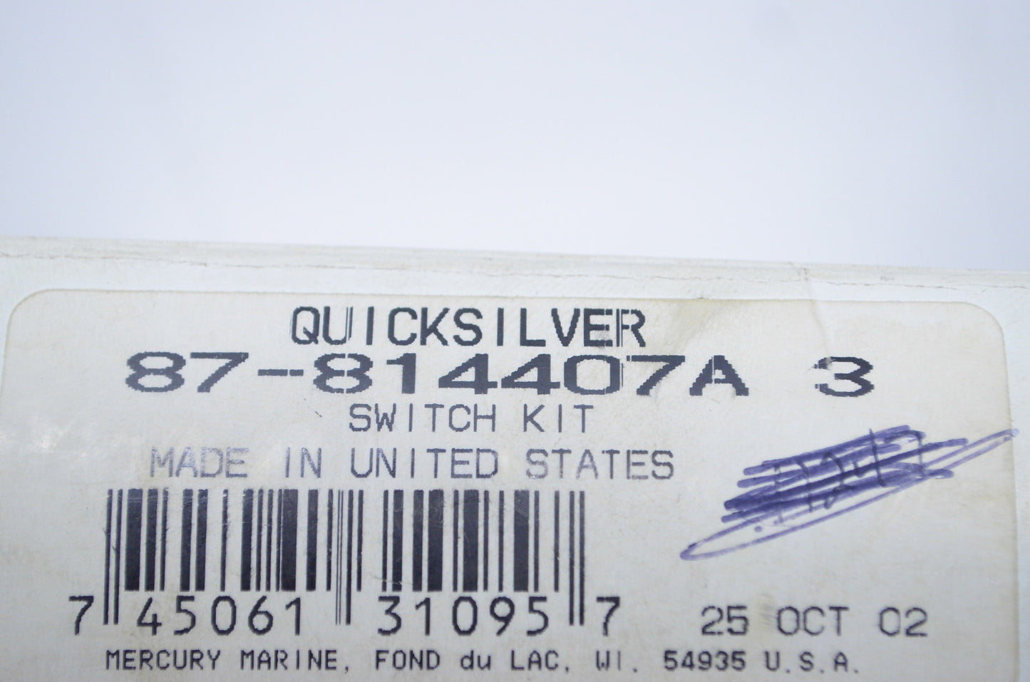OEM Mercury 87-814407A 3 Trim Switch Kit NOS