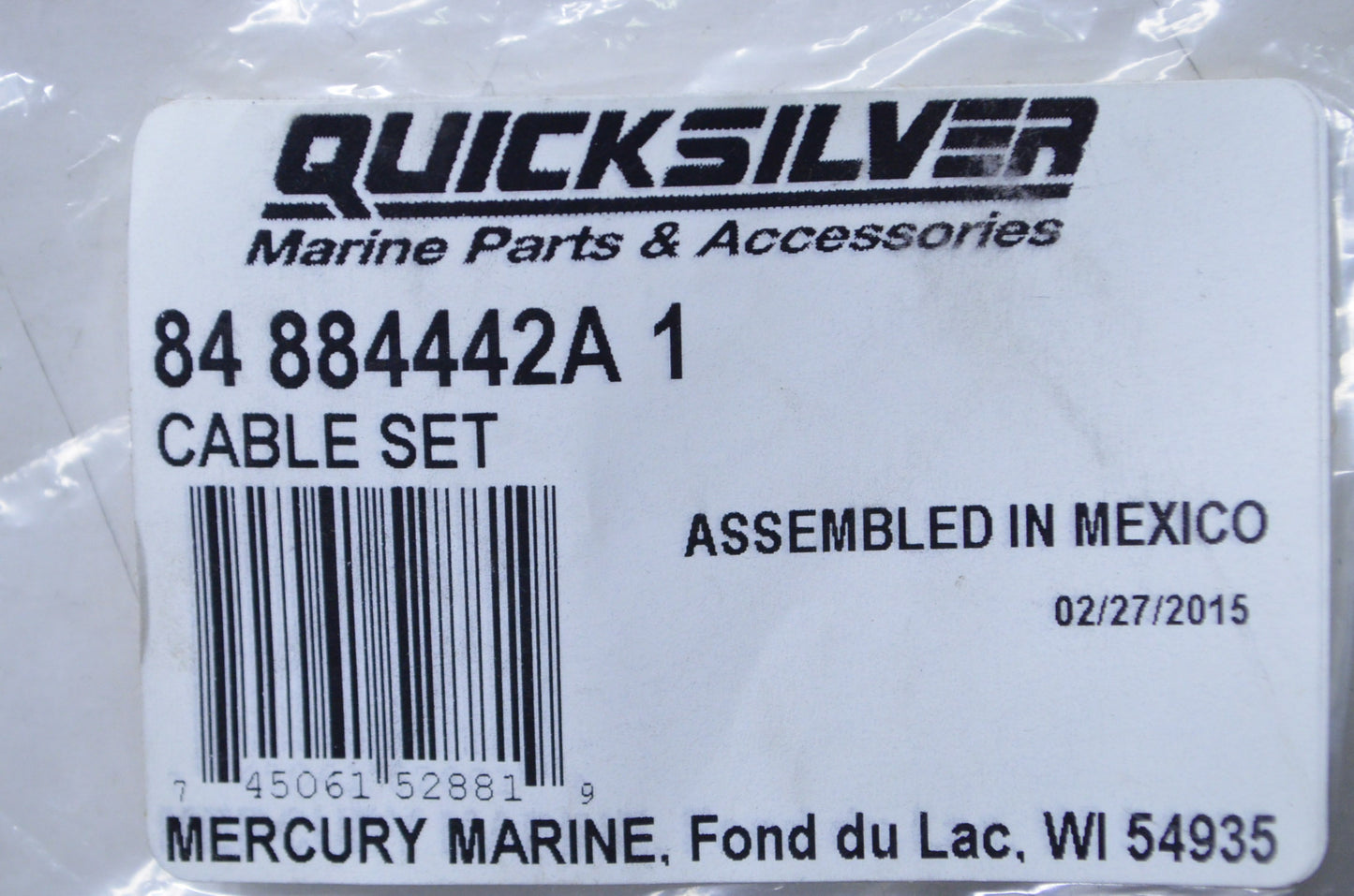 OEM Mercury 84-884442A 1 Cable Kit NOS