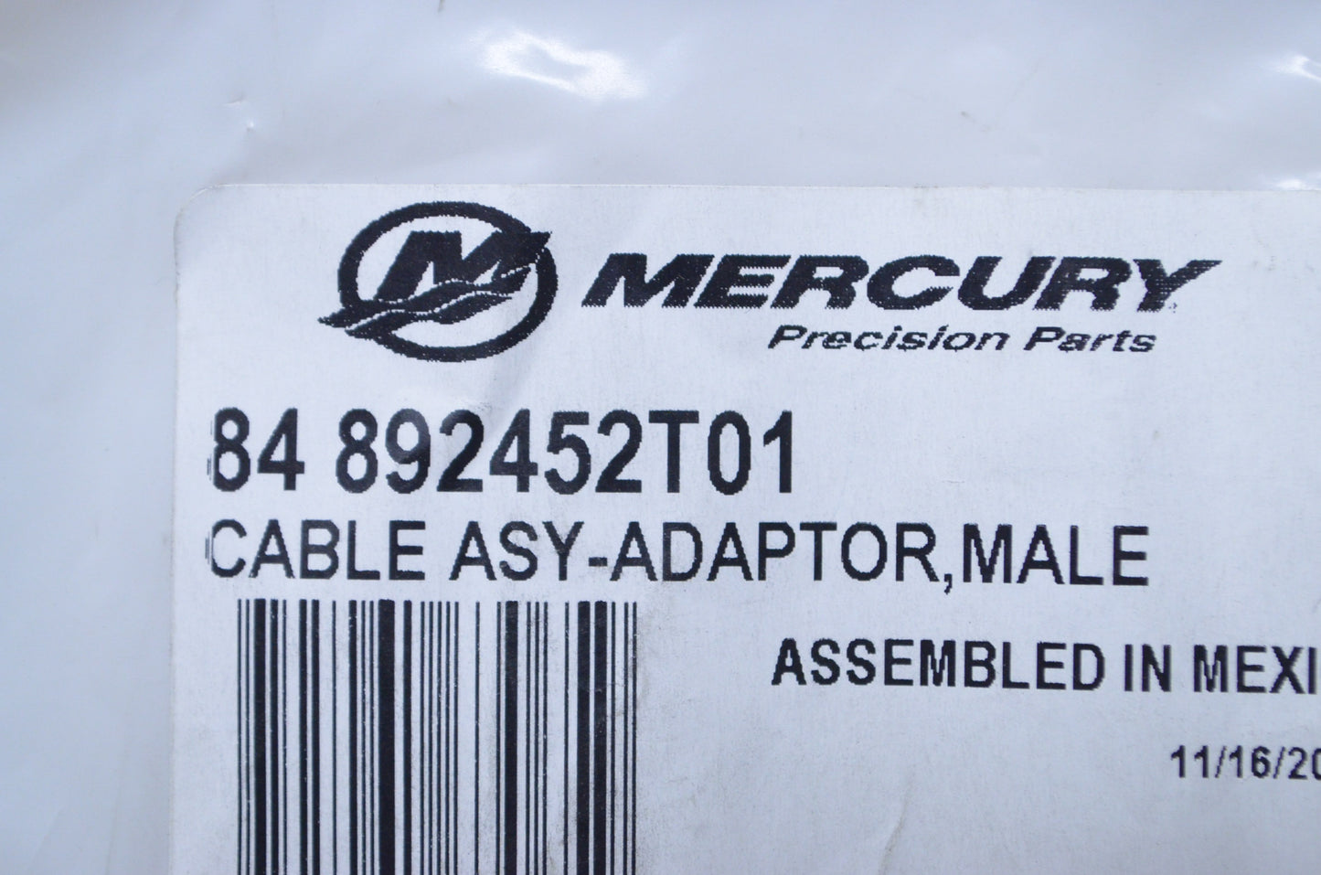 New OEM Mercury Male Adapter Cable Assembly NOS