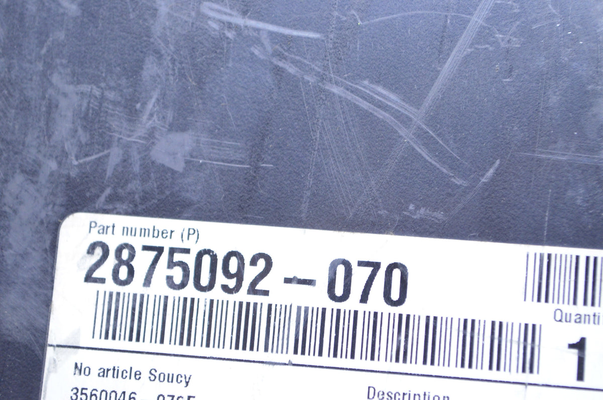 OEM Polaris 2875092-070 Black Skid Plate Kit NOS