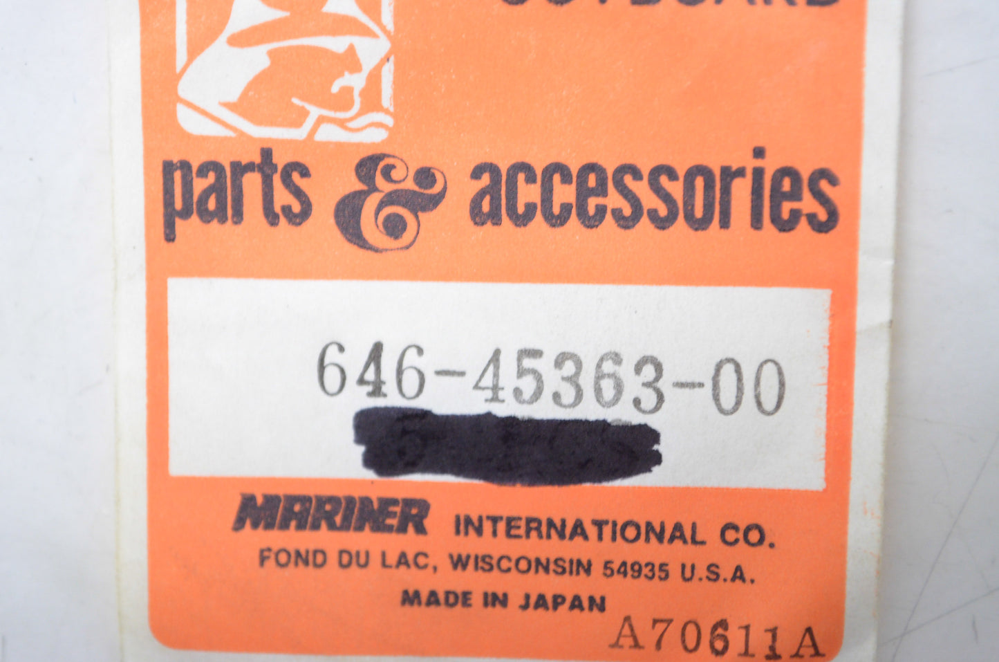 OEM Yamaha 646-45363-00-00 Lower Casing Gasket NOS