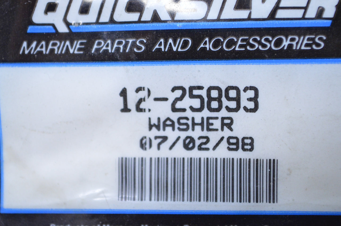 OEM Mercury 12-25893 Washer NOS