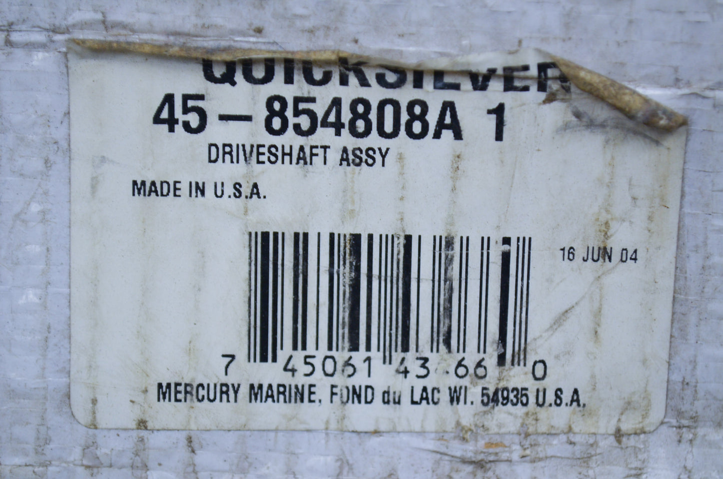 Aftermarket Driveshaft Assembly